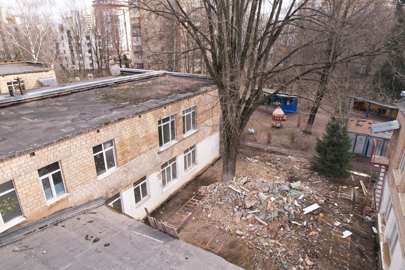 видео с коптера, детский сад химки, капремонт детского сада наследие,