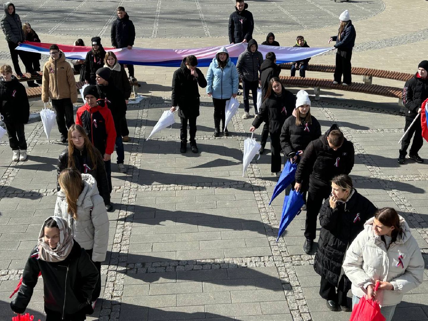 воскресенск, флешмоб, воссоединение крыма с россией,