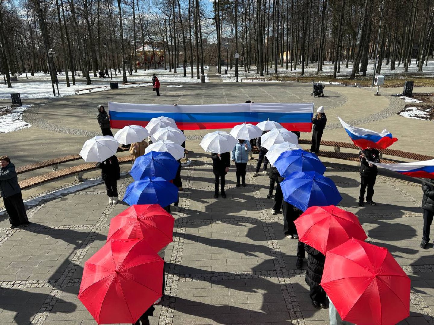 воскресенск, флешмоб, воссоединение крыма с россией,