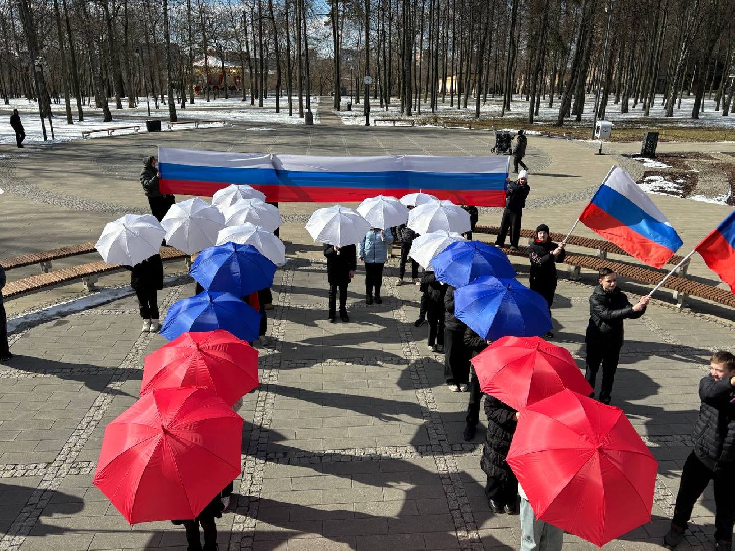 воскресенск, флешмоб, воссоединение крыма с россией,