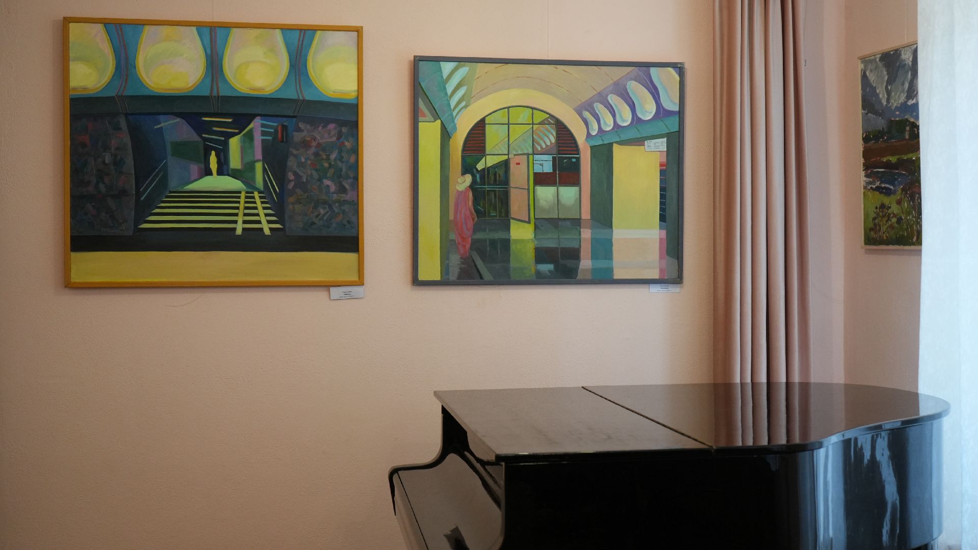 выставка, картины,