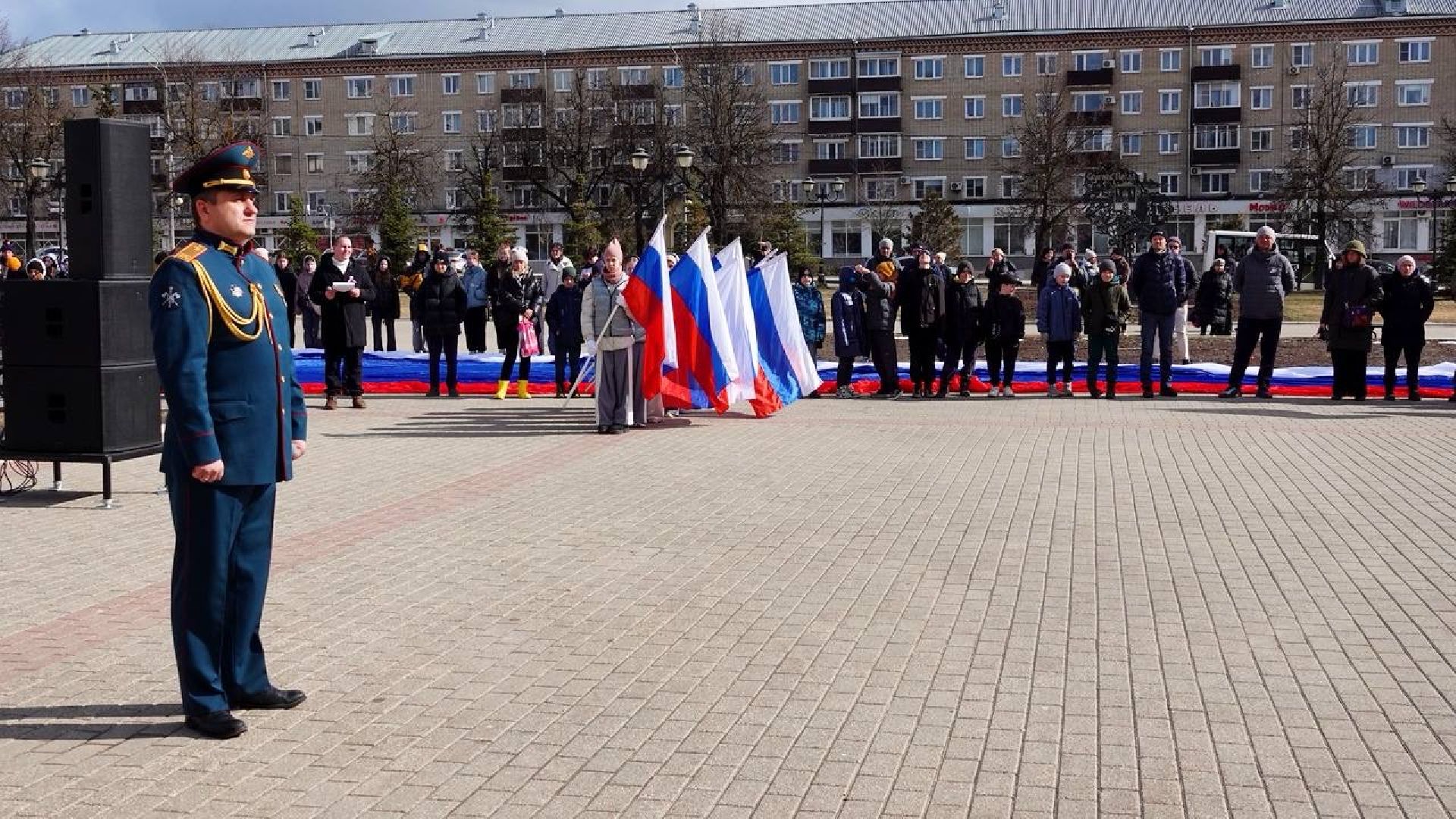 крымская весна, сергиев посад, флешмоб, патриотизм, сергиево-посадский городской округ, триколор,