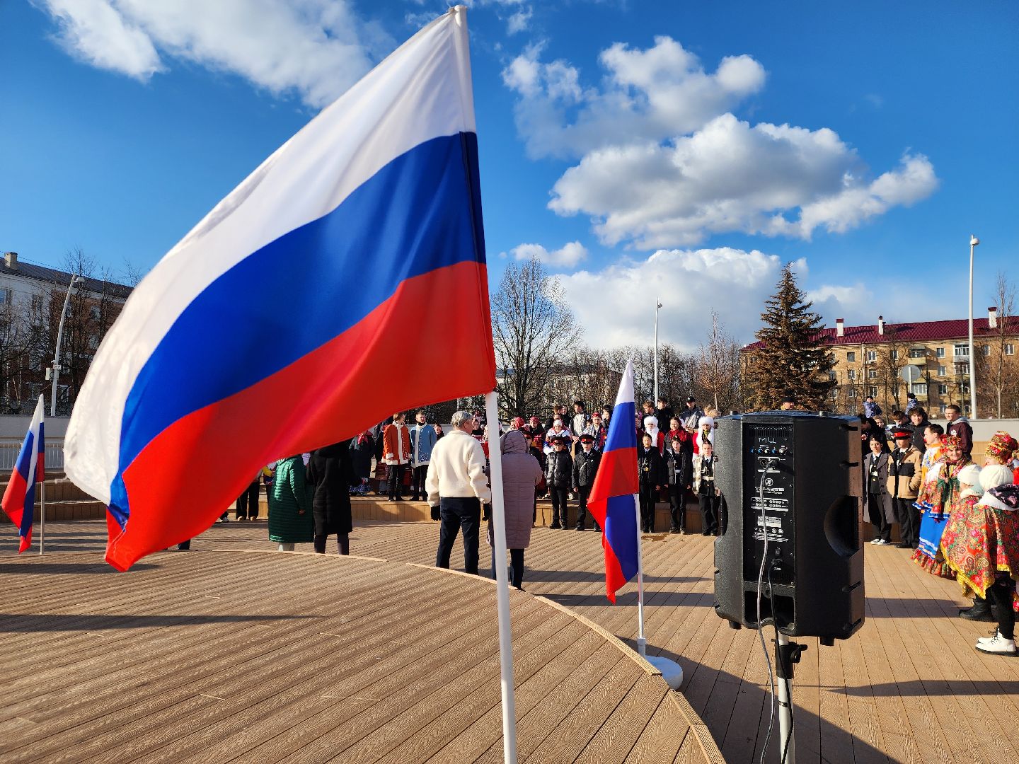 Электросталь, общество, жители, флешмоб, крым,