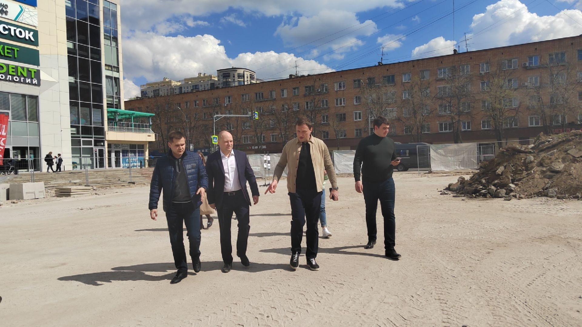 Пушкино, реконструкция, весна в Подмосковье