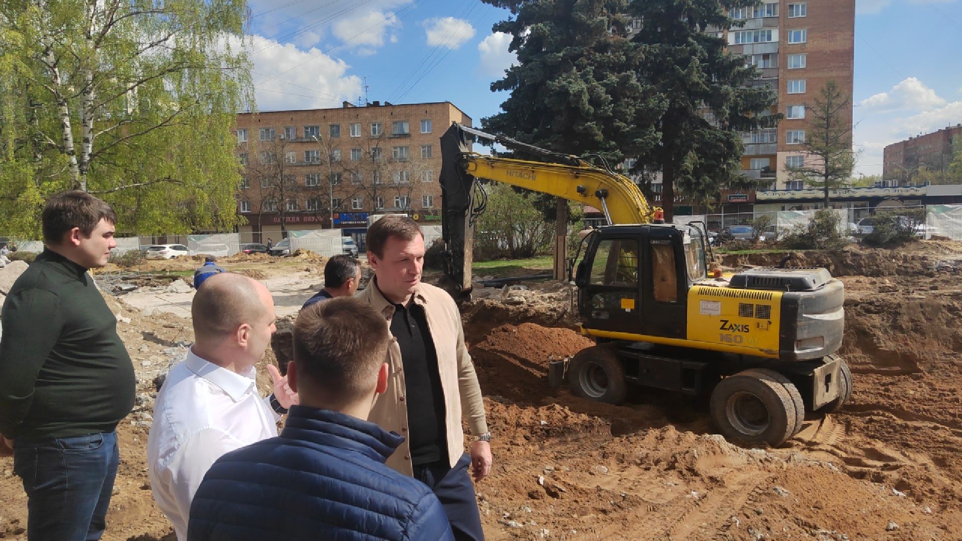 Пушкино, реконструкция, весна в Подмосковье