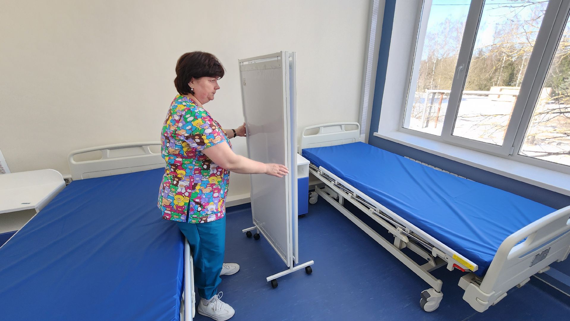 Поликлиника, текущий ремонт, Космодемьянский, Руза, здравоохранение, рузская больница,