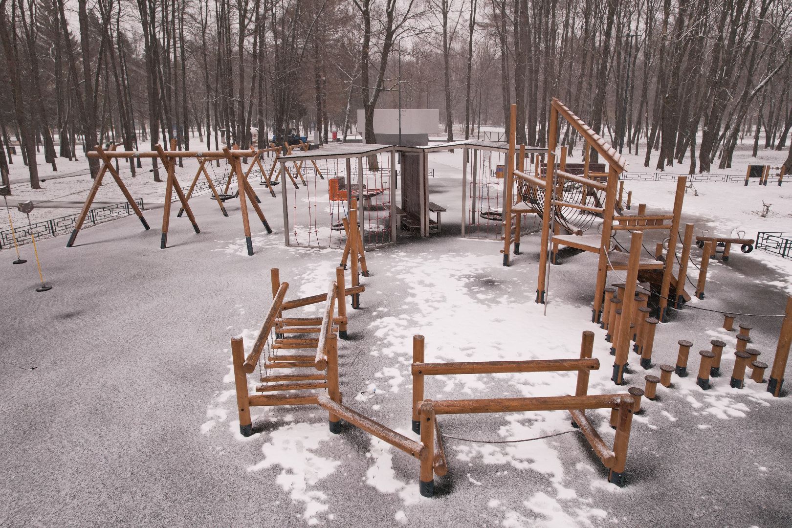 видео с коптера, парк мира в коломне,