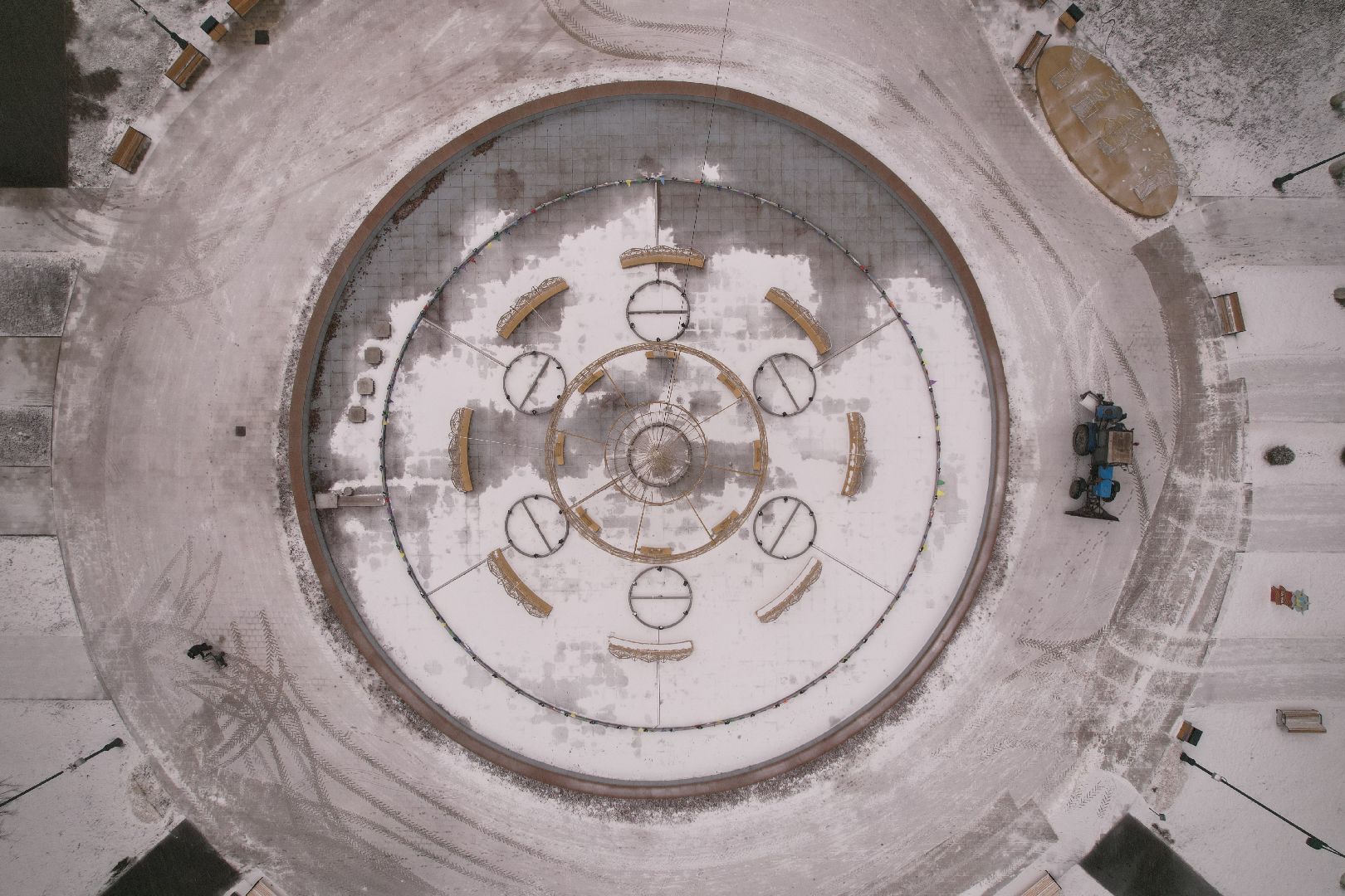 видео с коптера, парк мира в коломне,