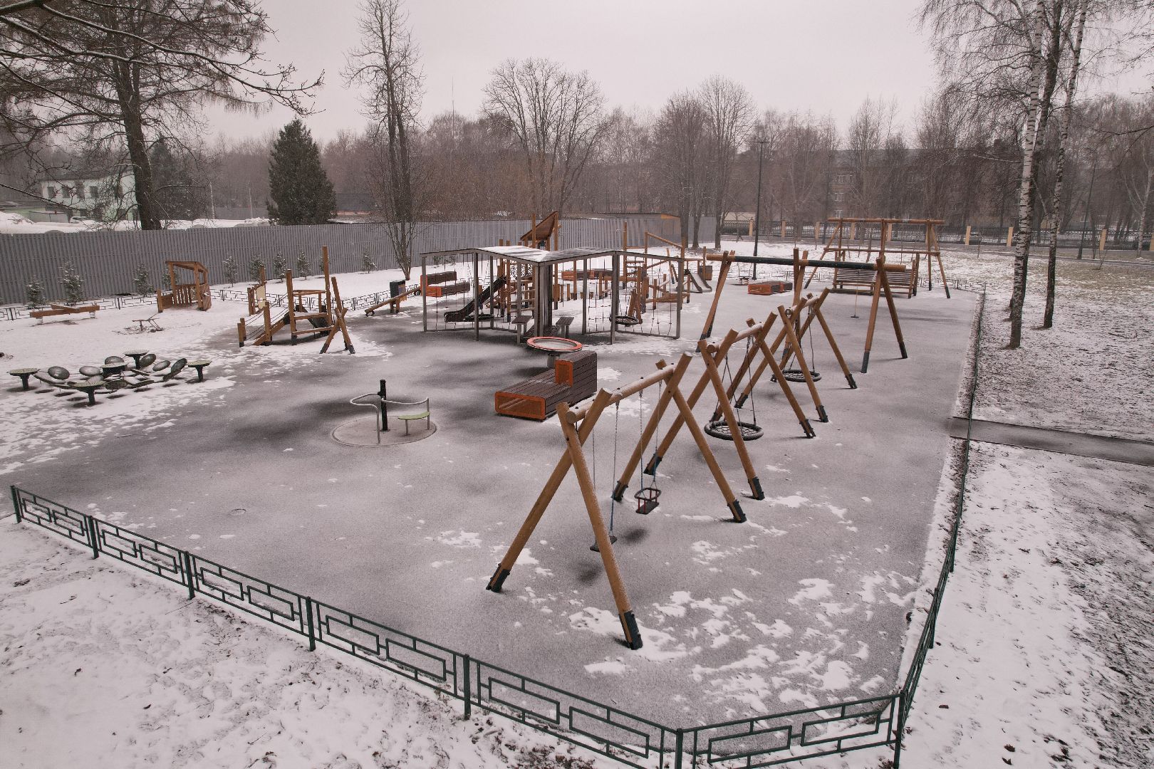 видео с коптера, парк мира в коломне,