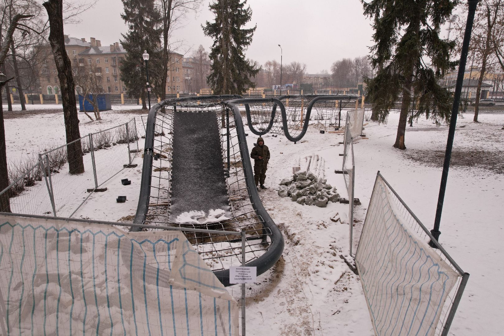 видео с коптера, парк мира в коломне,