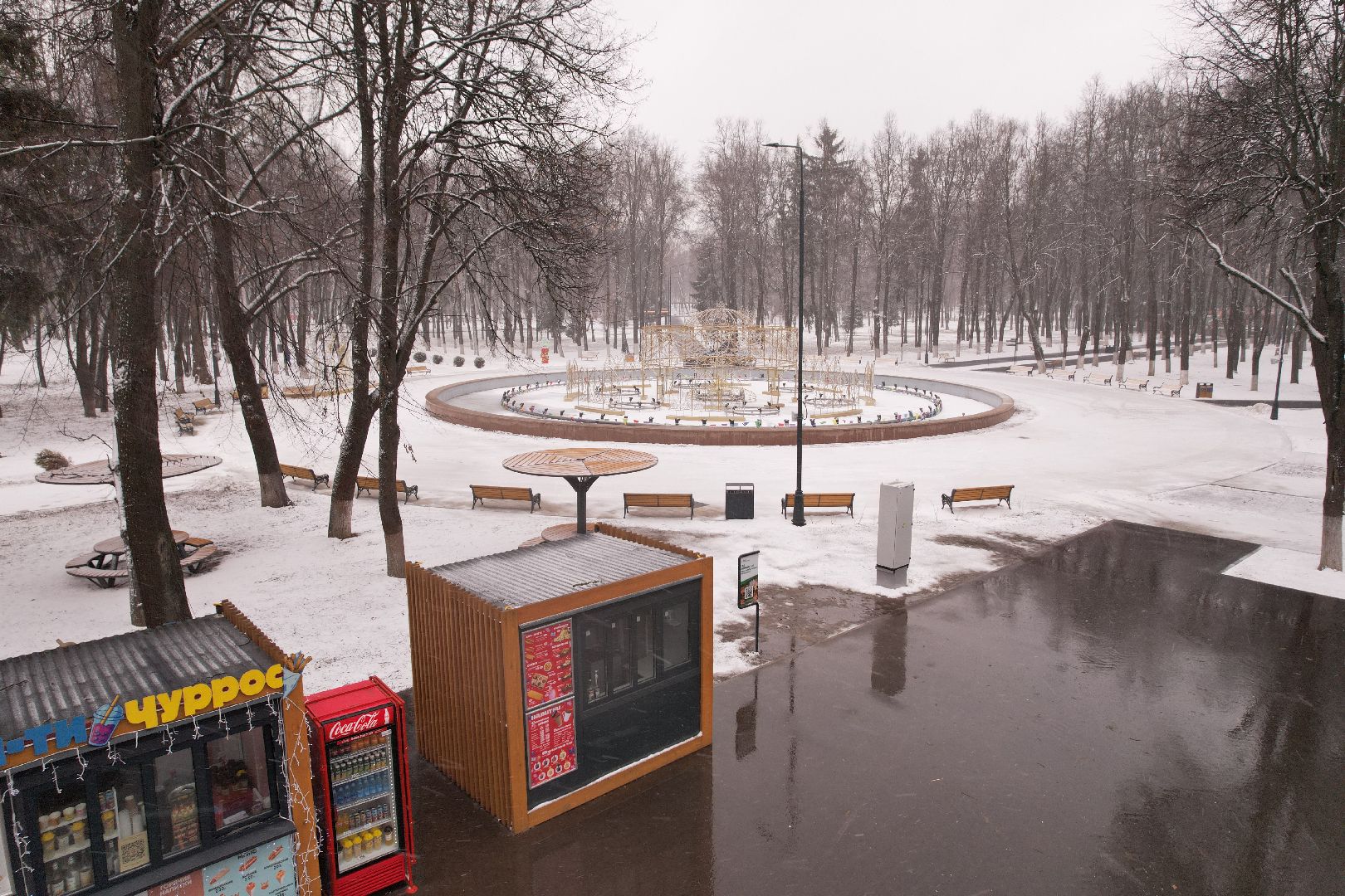 видео с коптера, парк мира в коломне,