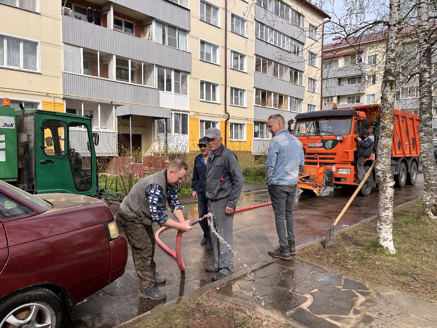 Шаховская, Мпкх, промывка улиц