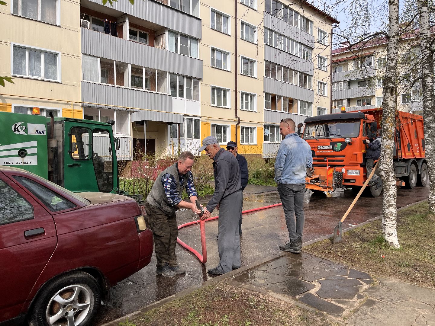 Шаховская, Мпкх, промывка улиц