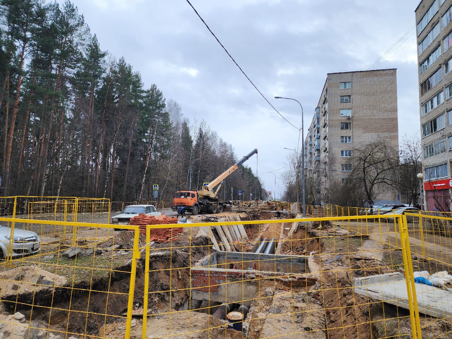 дубна, улица энтузиастов, замена труб, жкх,