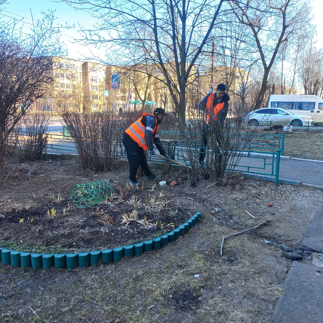 сергиев посад, дворы, уборка города,