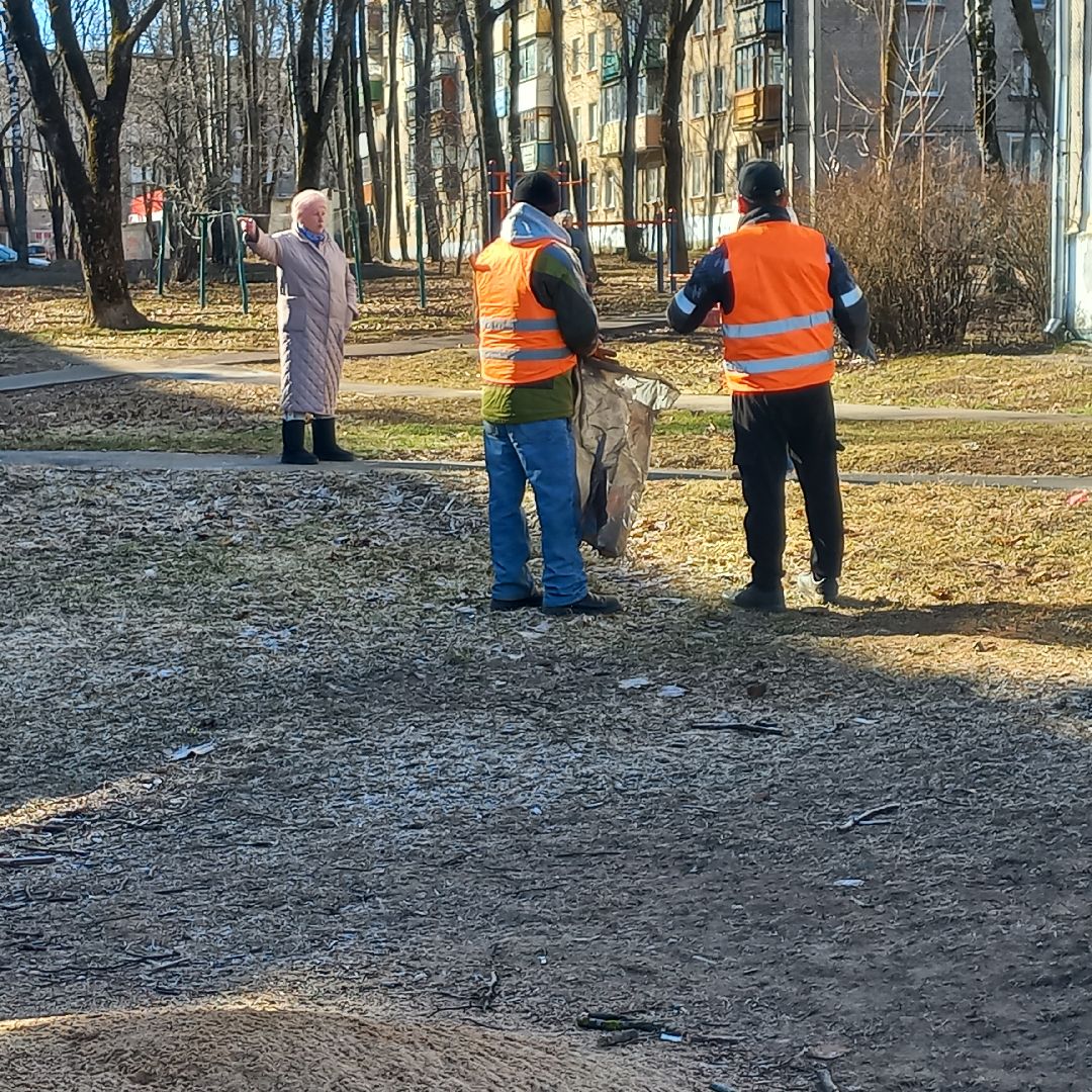 сергиев посад, дворы, уборка города,