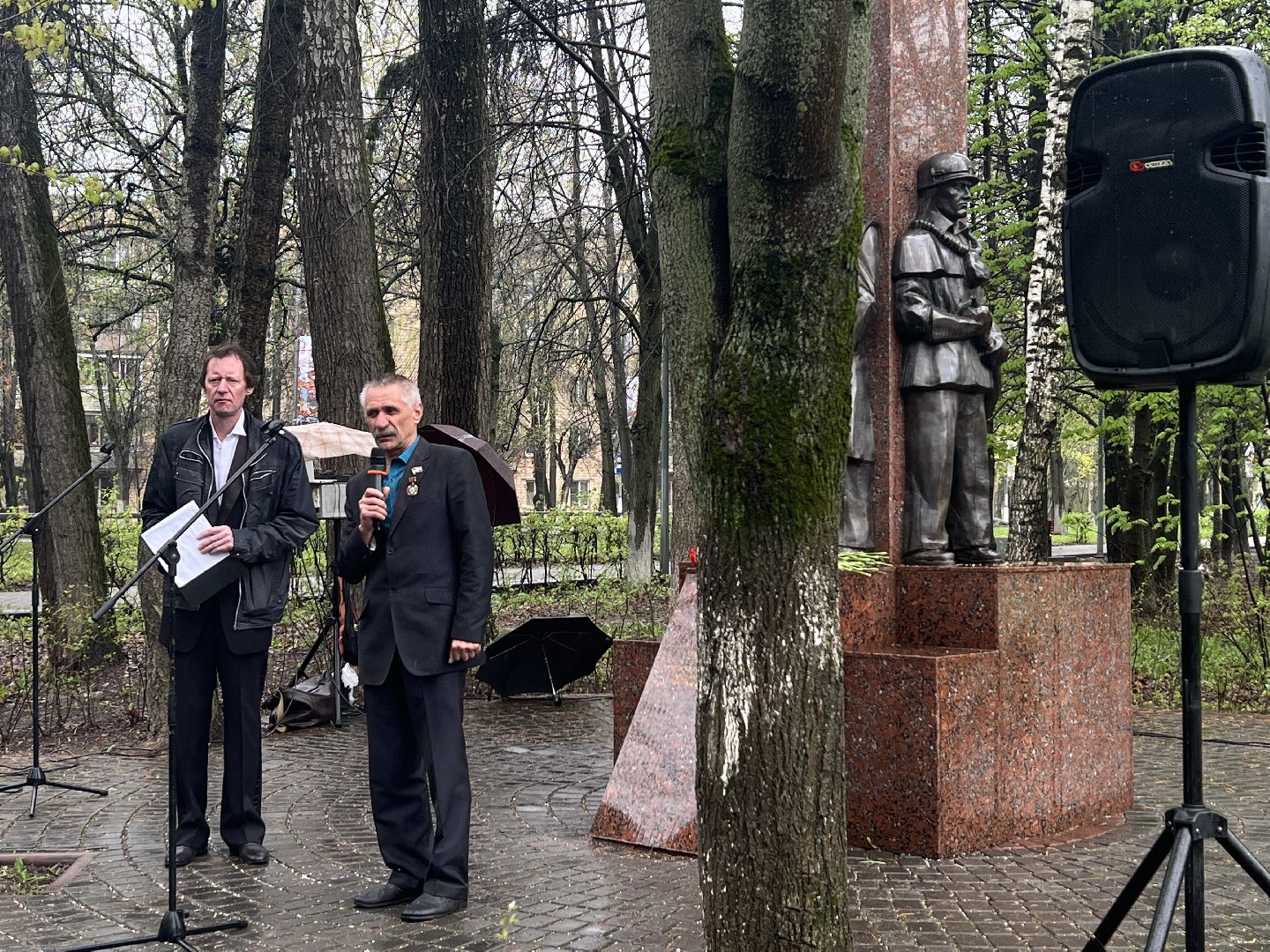 Химки, сквер имени Марии Рубцовой, мемориал, день памяти, Чернобыль, Чернобыльская АЭС, Союз инвалидов Чернобыля