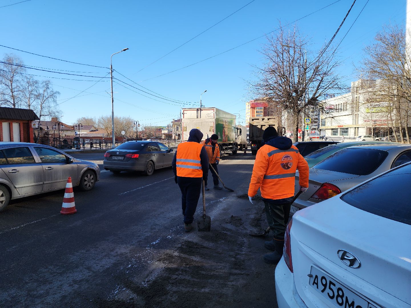 серпухов, подмосковье, уборка улиц,