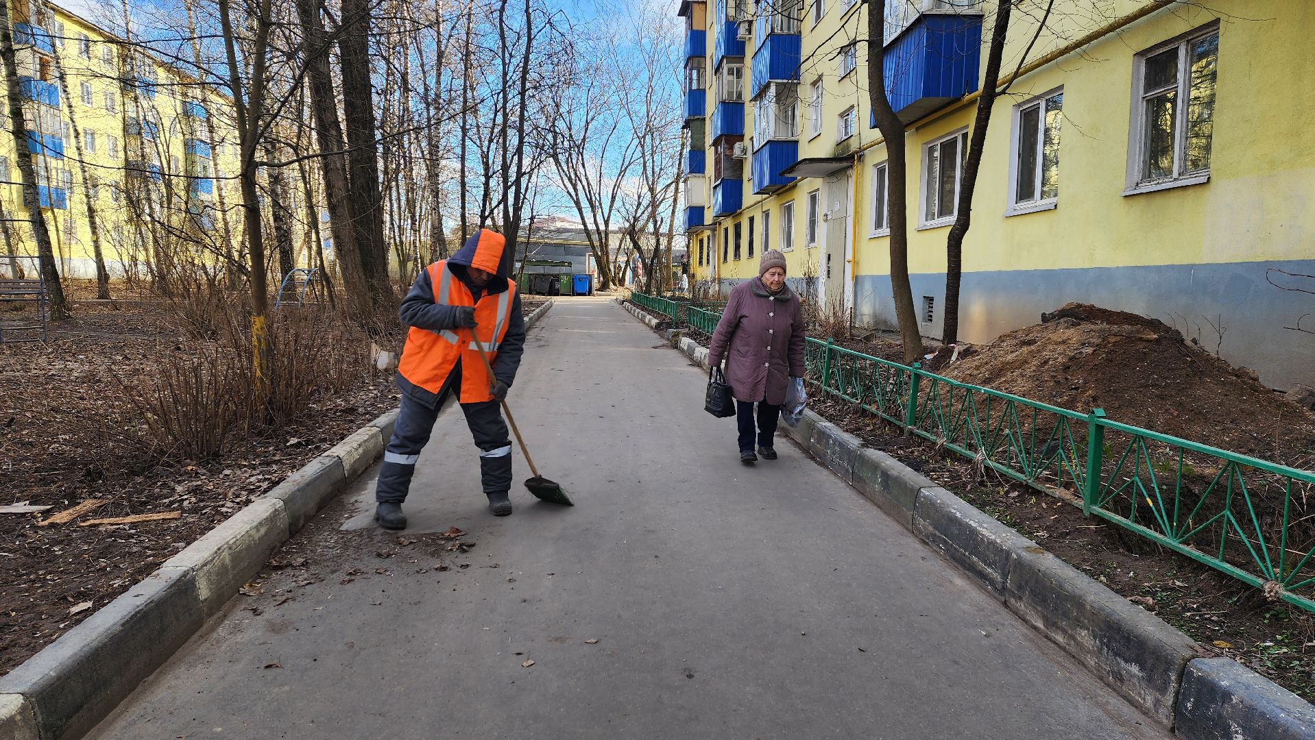 солнечногорск, крестьянская улица, уборка, благоустройство,