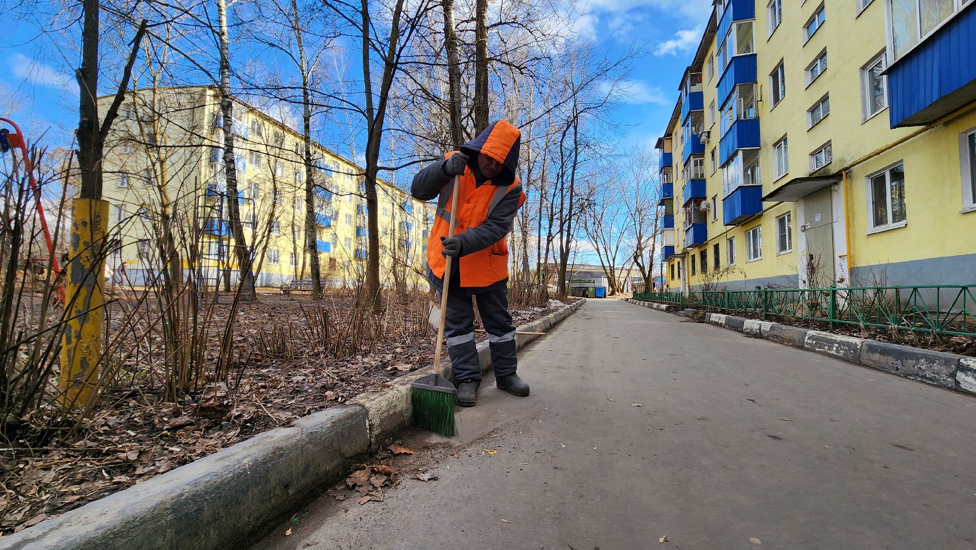 солнечногорск, крестьянская улица, уборка, благоустройство,
