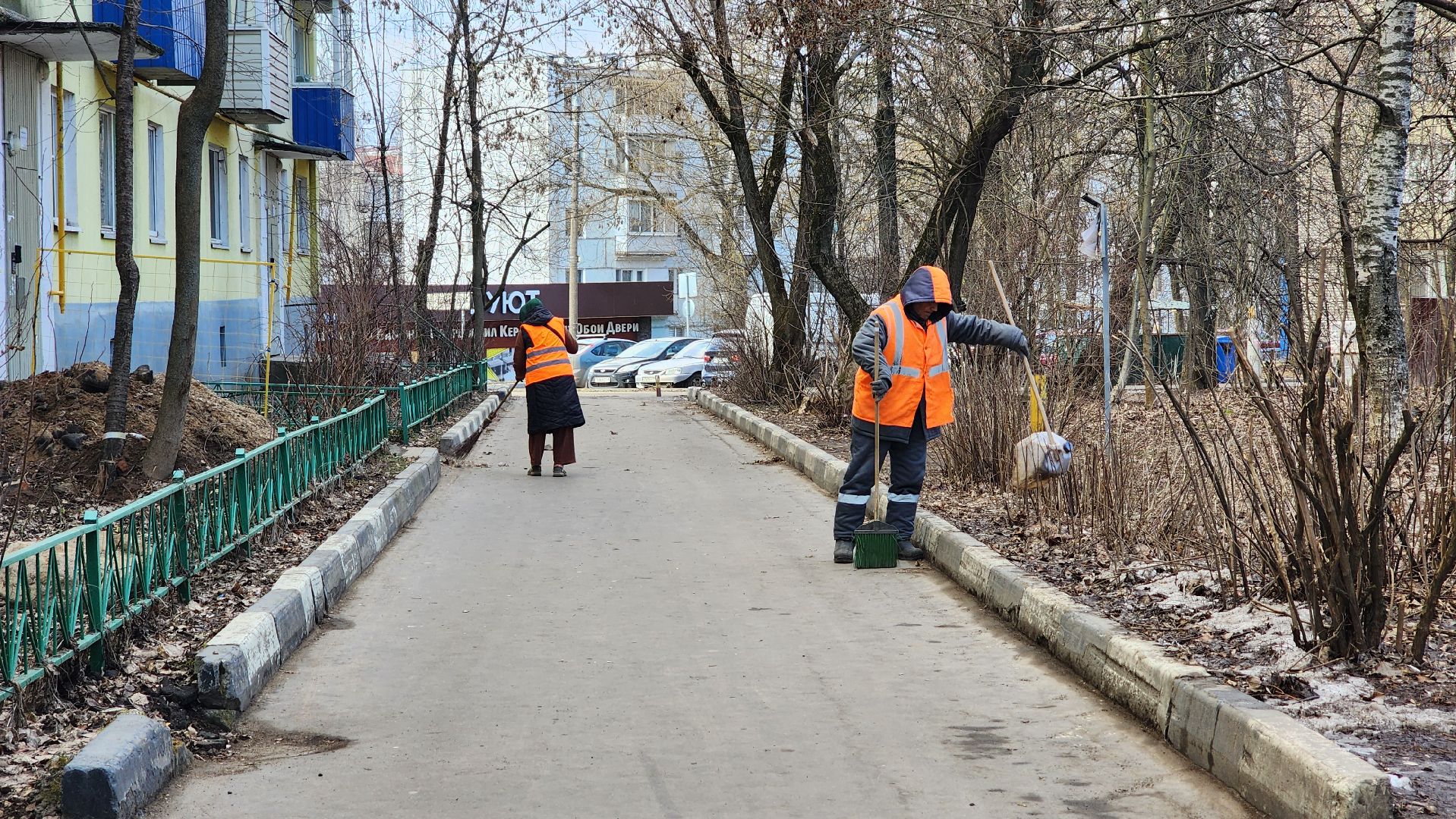 солнечногорск, крестьянская улица, уборка, благоустройство,