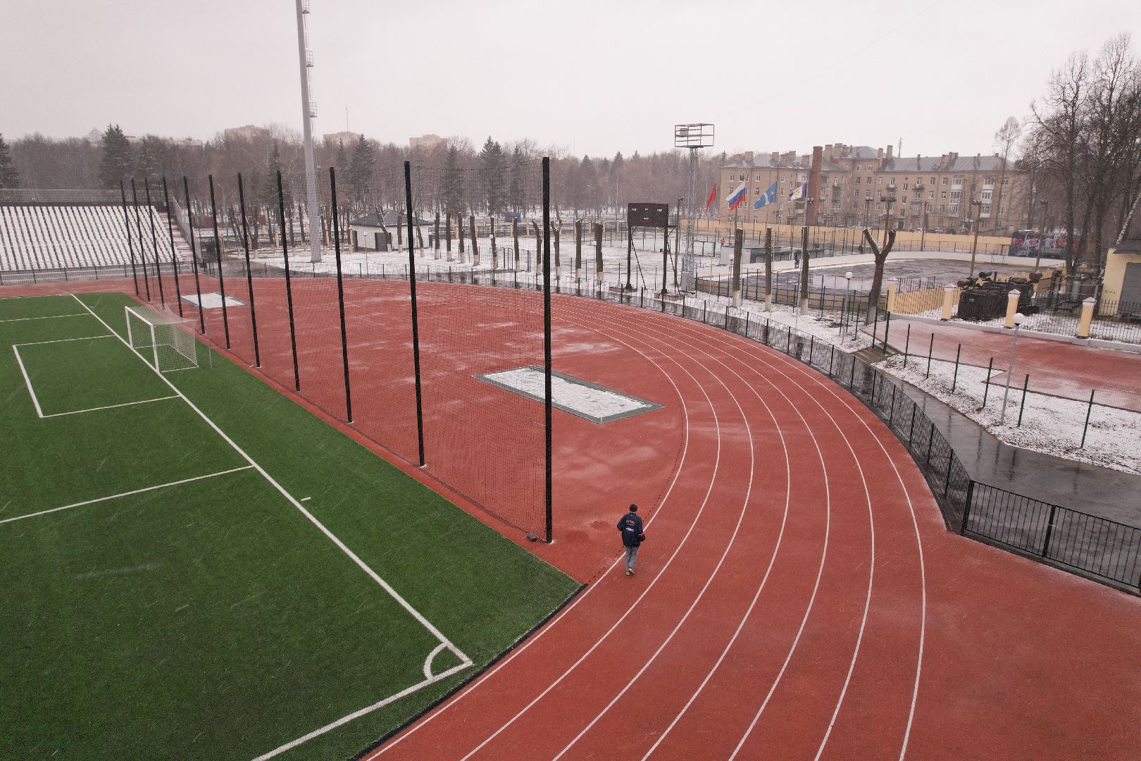 видео с коптера, коломна, стадион авангард,