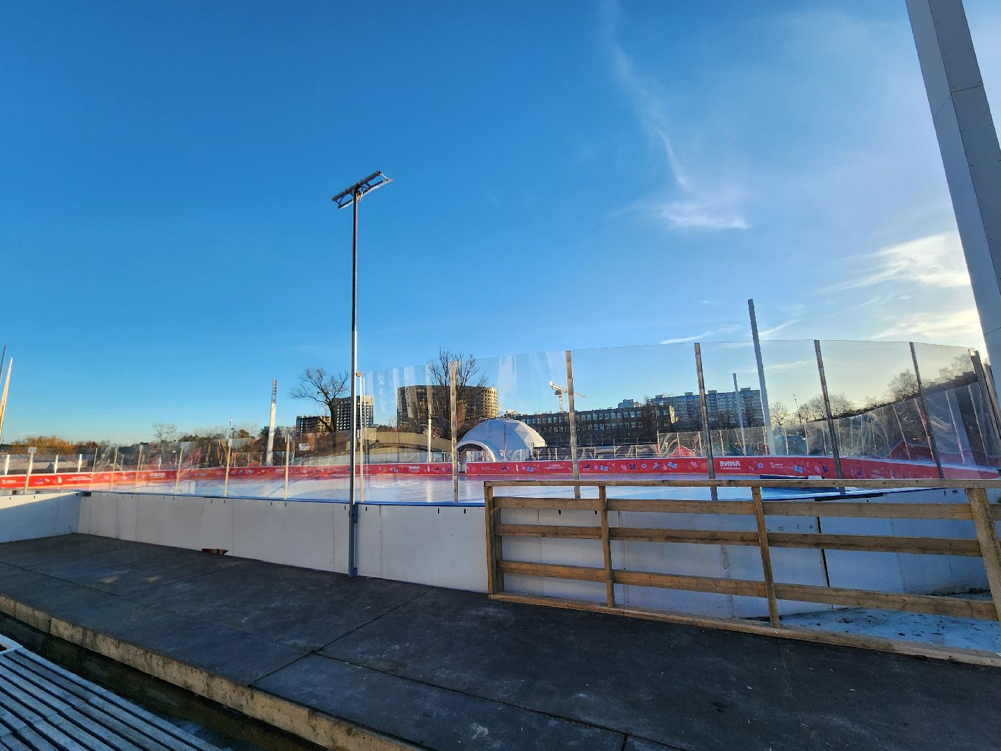 закрытие катка, каток, мытищи,