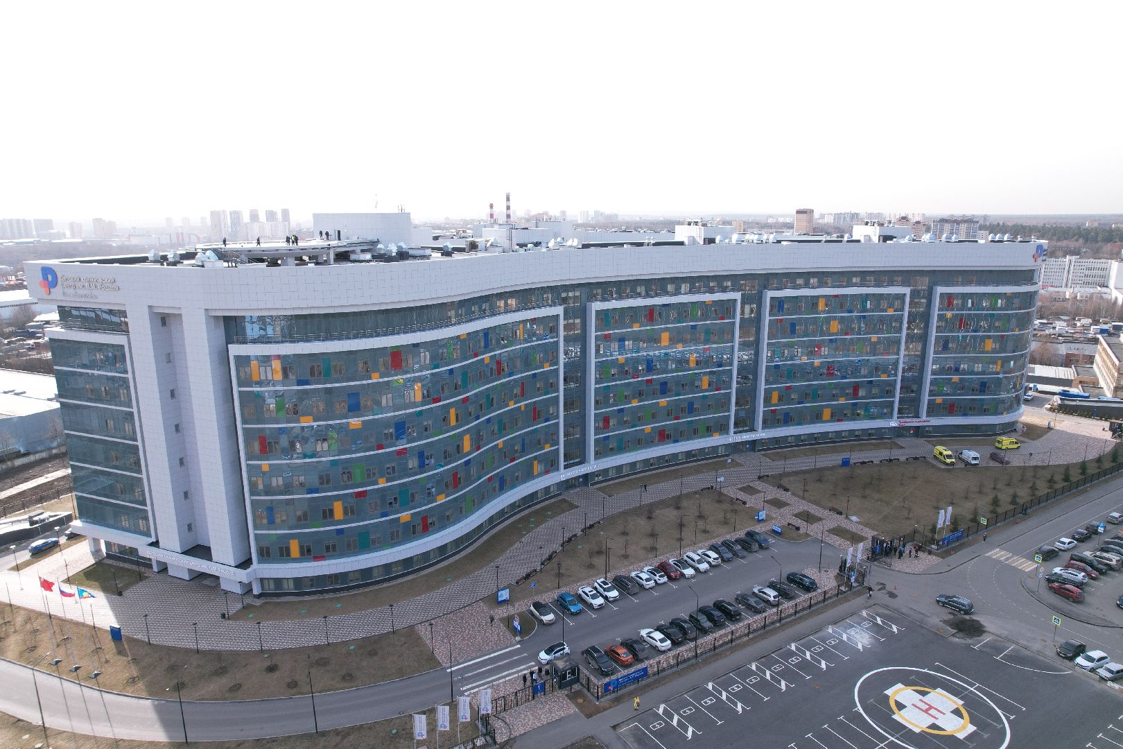 видео с коптера, медицина красногорска, детский клинический центр им рошаля,