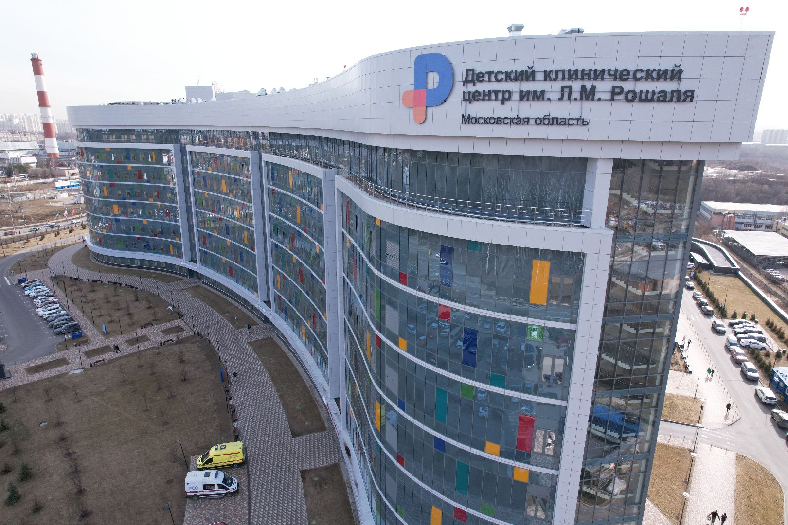 видео с коптера, медицина красногорска, детский клинический центр им рошаля,