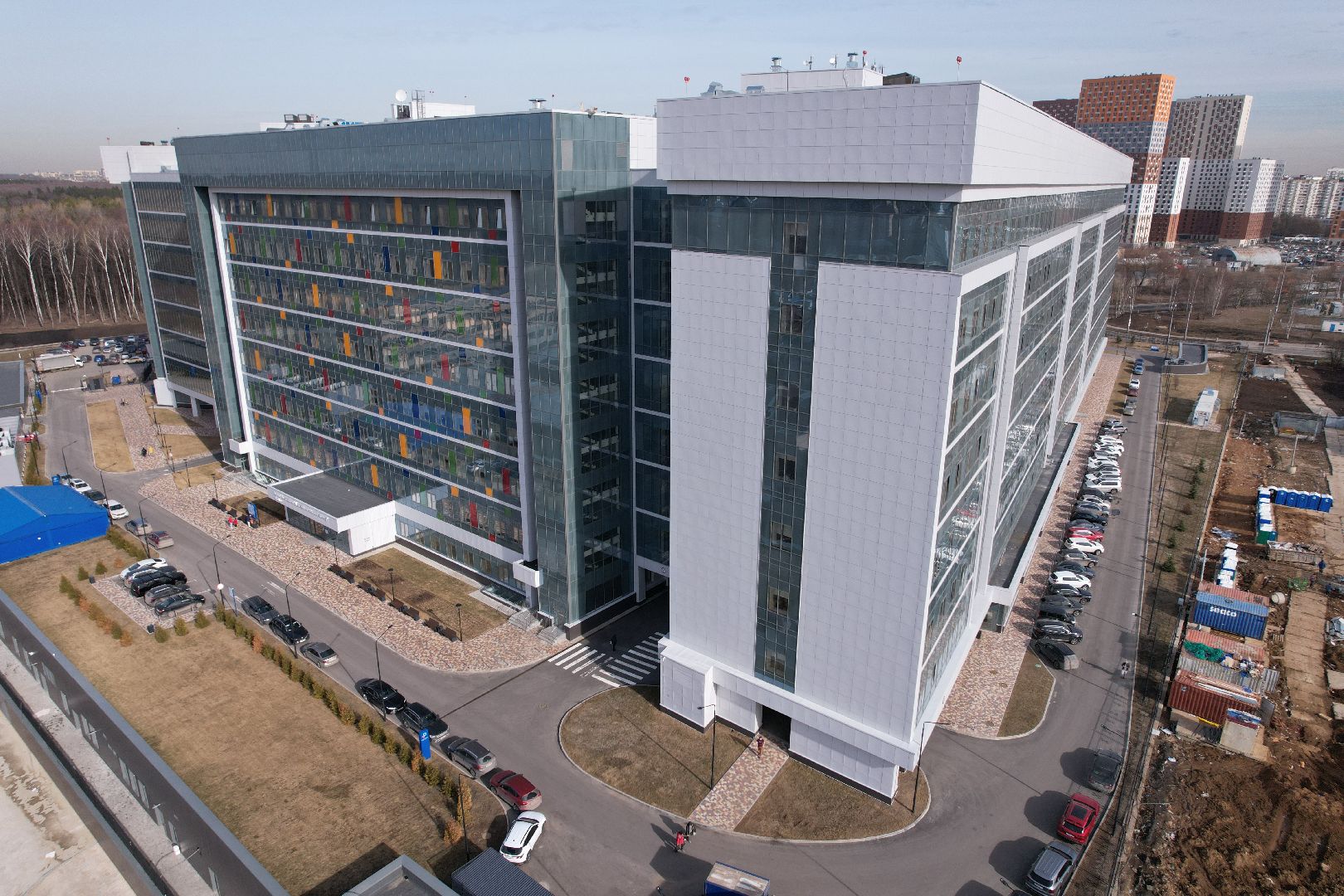 видео с коптера, медицина красногорска, детский клинический центр им рошаля,