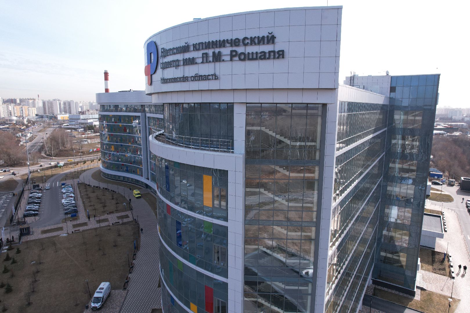 видео с коптера, медицина красногорска, детский клинический центр им рошаля,