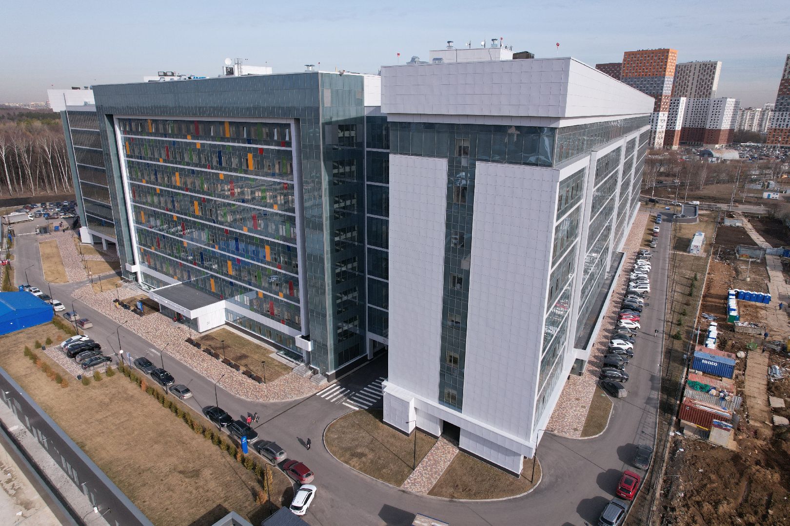 видео с коптера, медицина красногорска, детский клинический центр им рошаля,