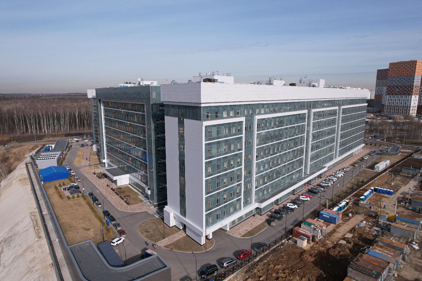 видео с коптера, медицина красногорска, детский клинический центр им рошаля,