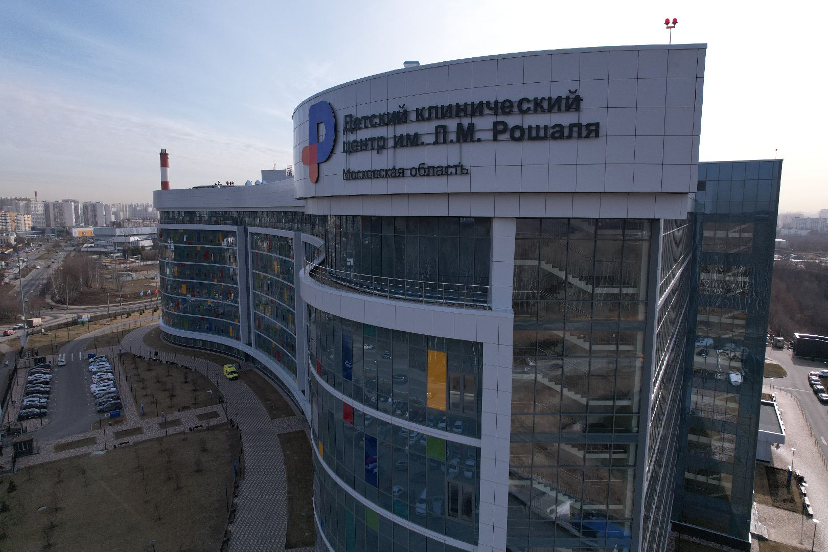 видео с коптера, медицина красногорска, детский клинический центр им рошаля,