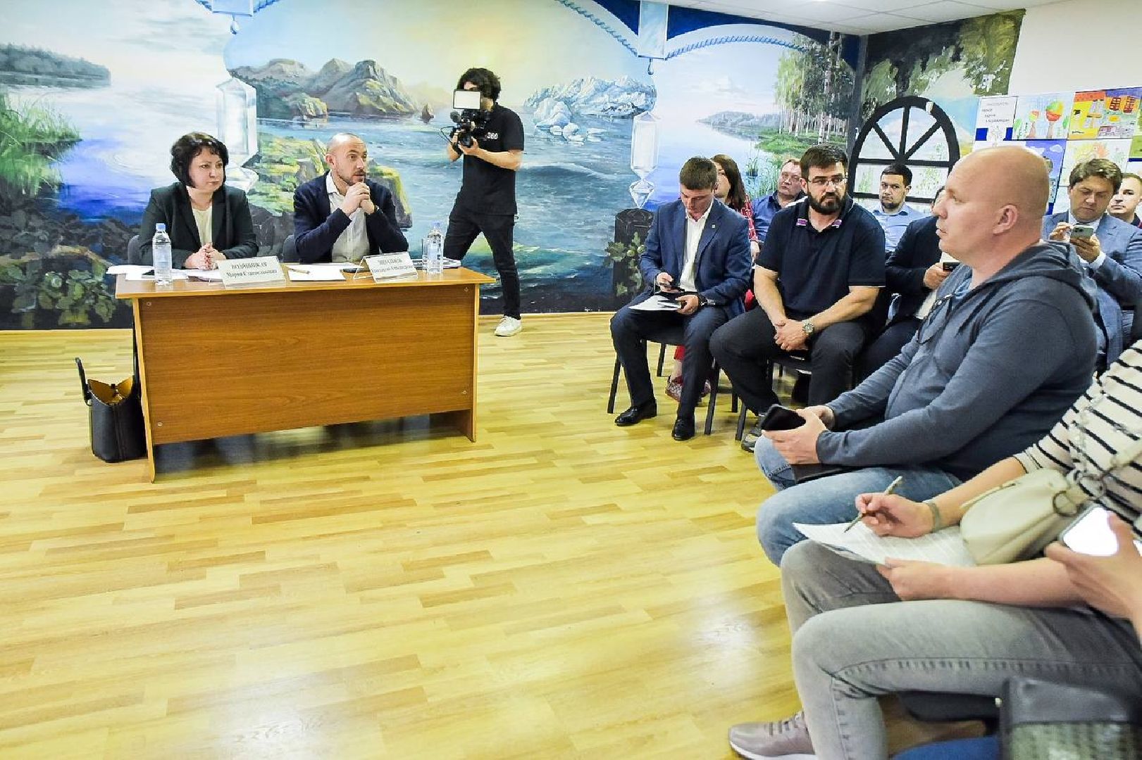 Солнечногорск, Голубое, глава, встреча, жители