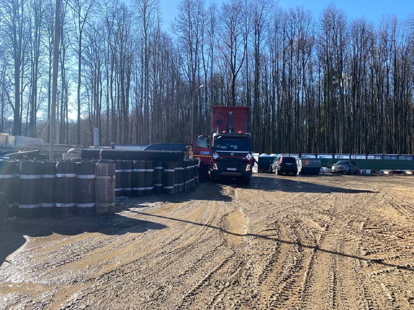 строительство в Красногрске, дублел пятницкого шоссе, строительство дороги,