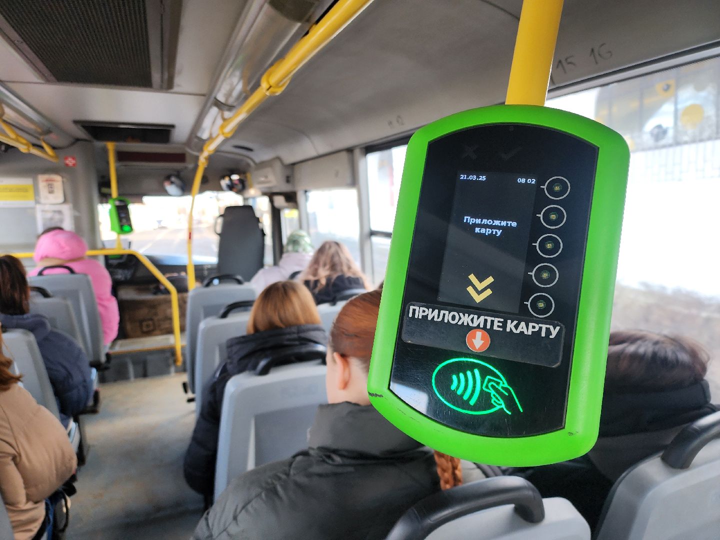 Зарайск, Проверка автобусов, Городской автобус, маршрут 1,