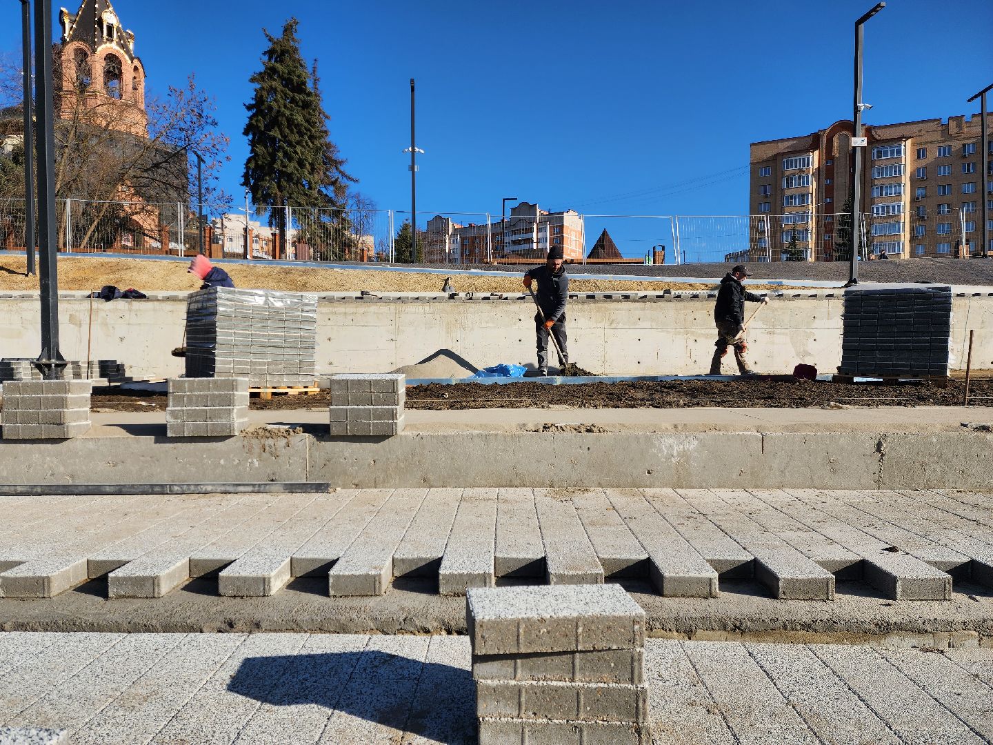 раменское, благоустройство, площадь победы,