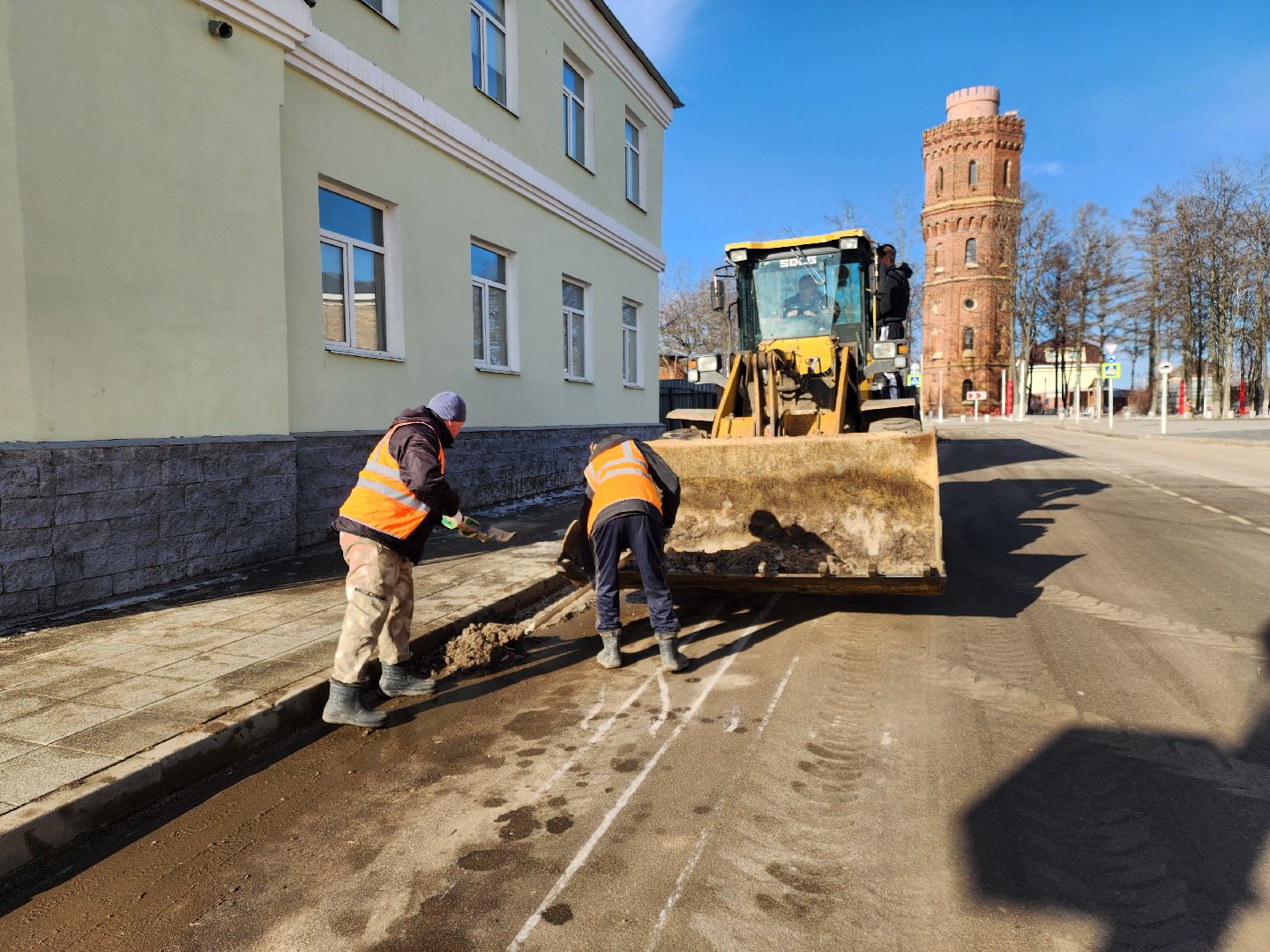 зарайск, дороги, весенняя уборка, уборка улиц Зарайска,