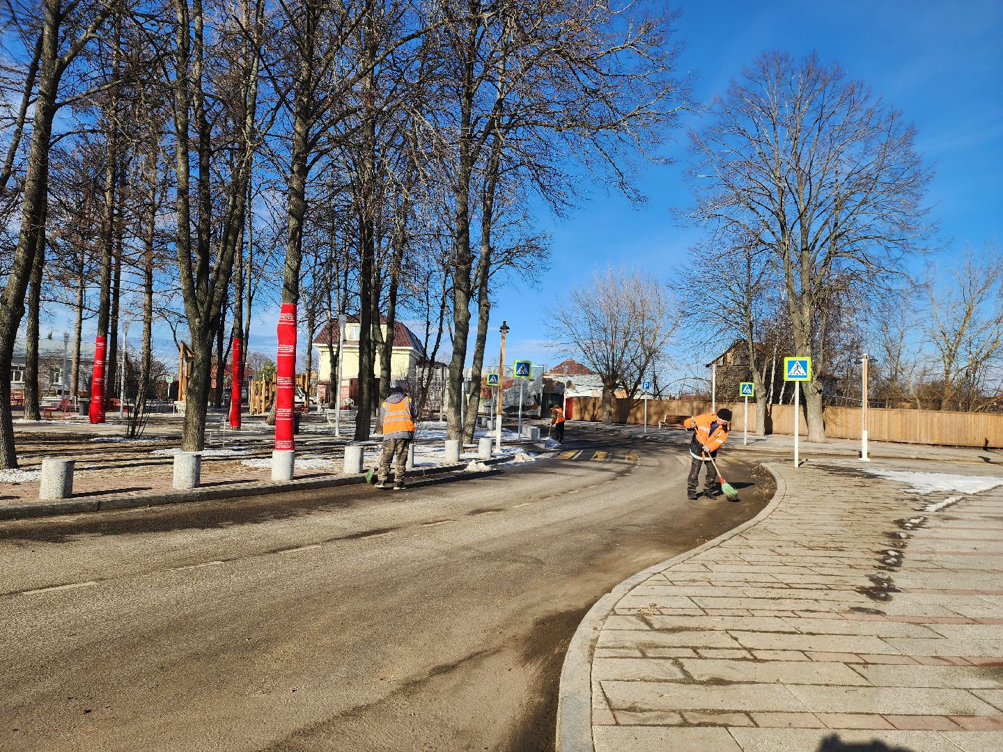 зарайск, дороги, весенняя уборка, уборка улиц Зарайска,