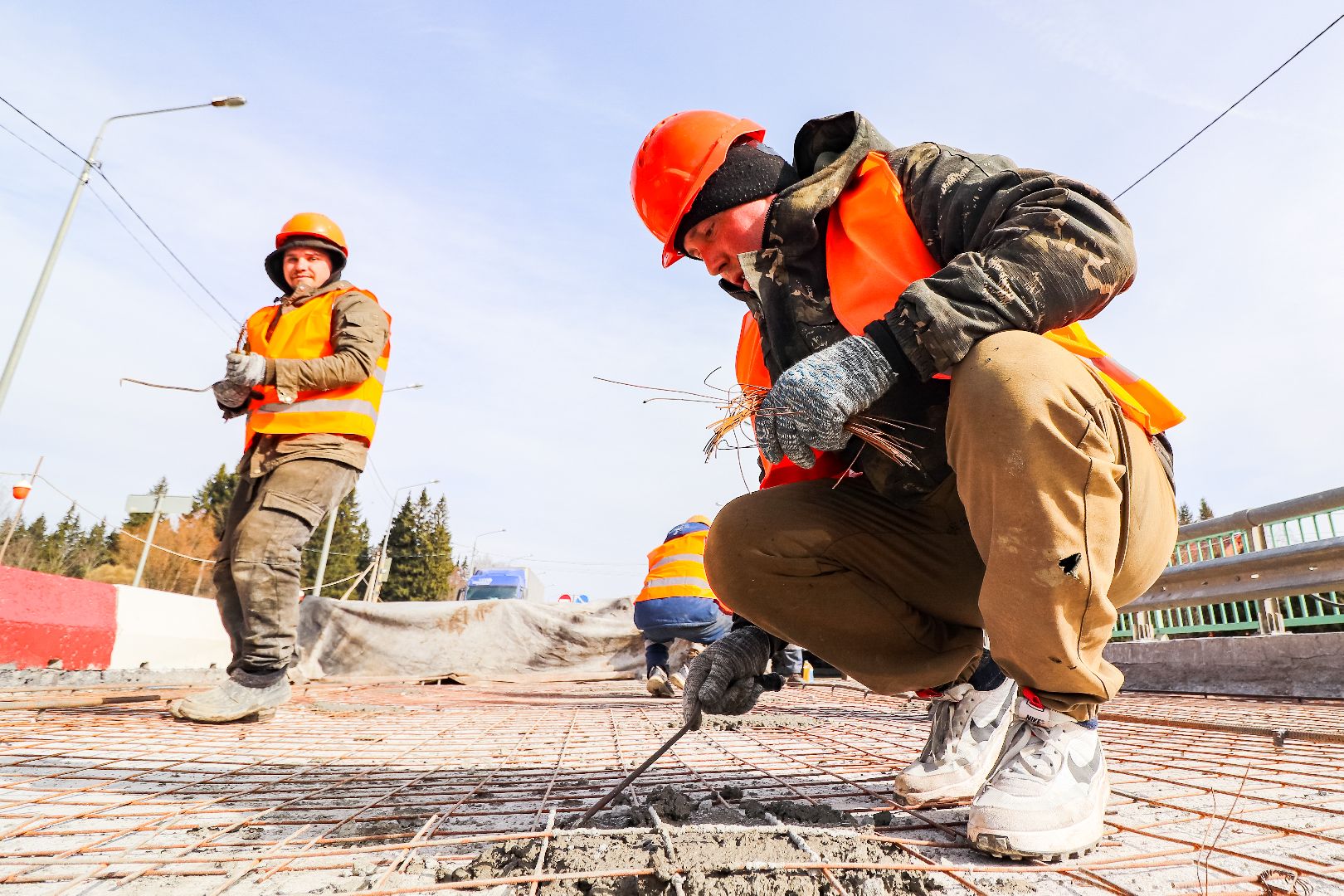 Клин, транспорт, дороги, ремонт моста, строительство,