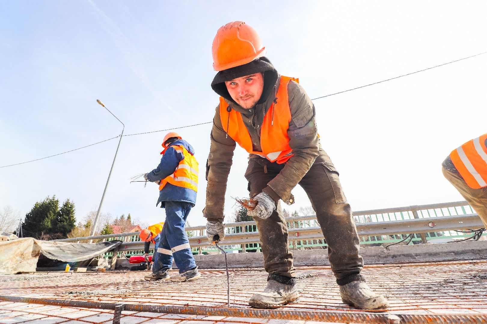 Клин, транспорт, дороги, ремонт моста, строительство,