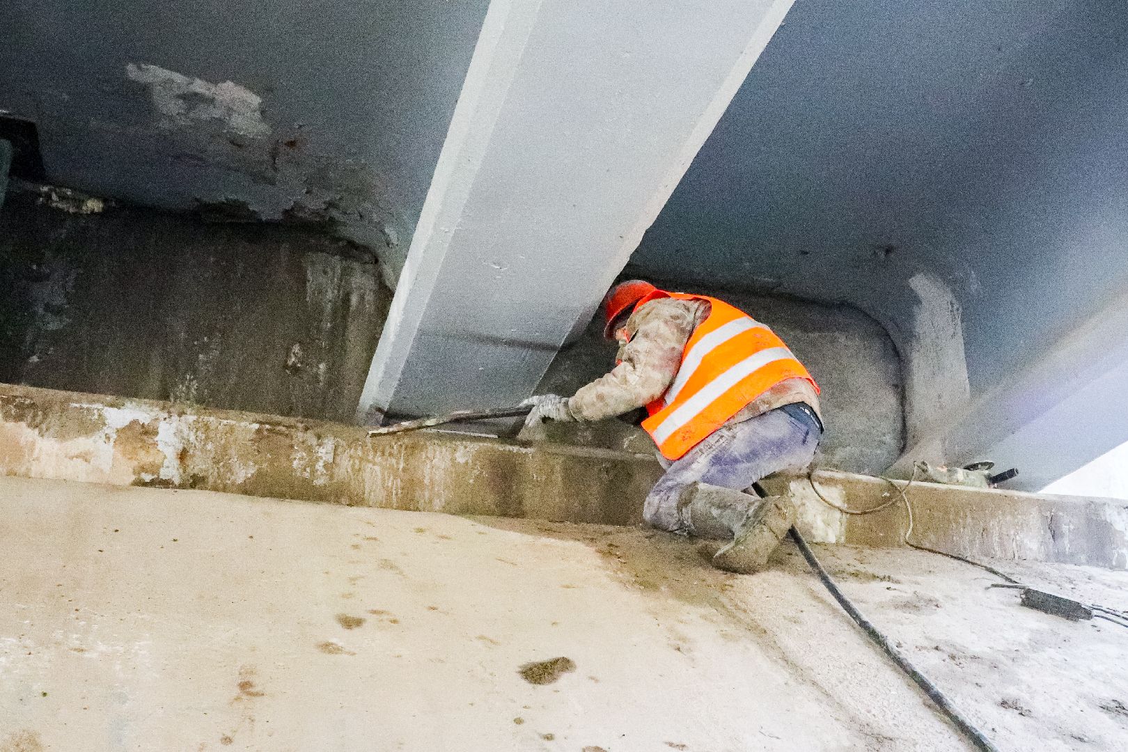 Клин, транспорт, дороги, ремонт моста, строительство,