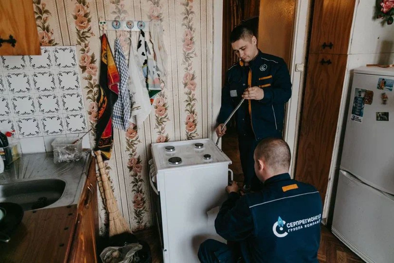 Чехов, газ, газовая плита, ветеран, день труда