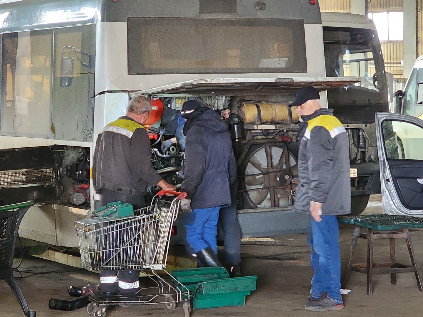 Чехов, мострансавто, общественный транспорт, автобусы, техническое состояние, ремонт, обслуживание, новые автобусы, комиссия, проверка, инспекция, глава округа михаил собакин,