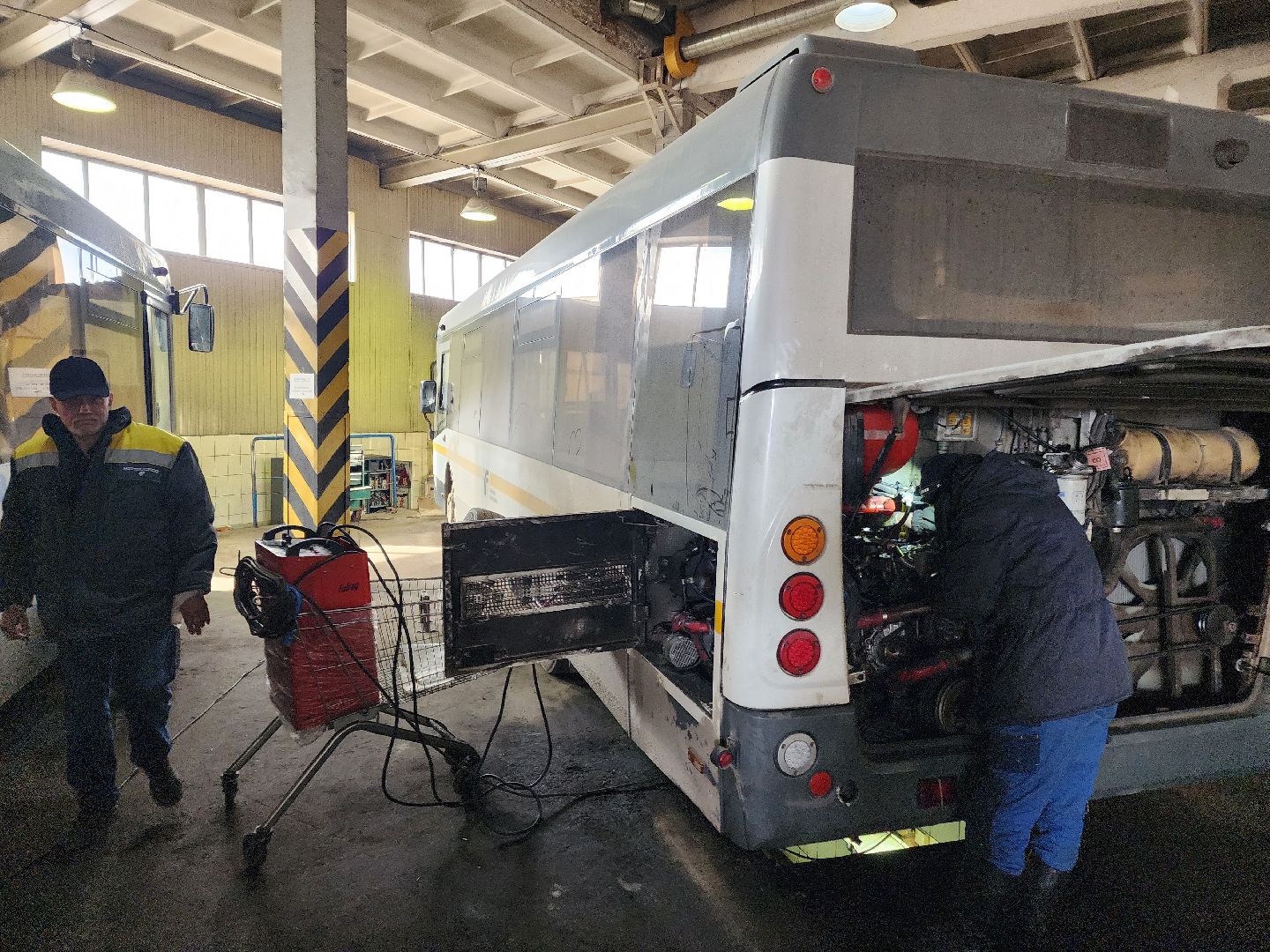 Чехов, мострансавто, общественный транспорт, автобусы, техническое состояние, ремонт, обслуживание, новые автобусы, комиссия, проверка, инспекция, глава округа михаил собакин,