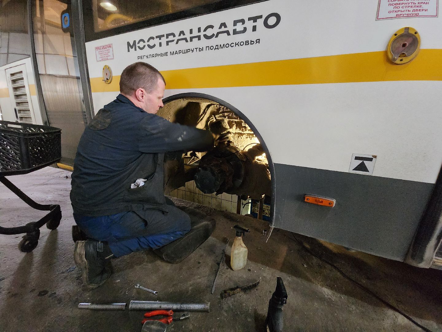 Чехов, мострансавто, общественный транспорт, автобусы, техническое состояние, ремонт, обслуживание, новые автобусы, комиссия, проверка, инспекция, глава округа михаил собакин,