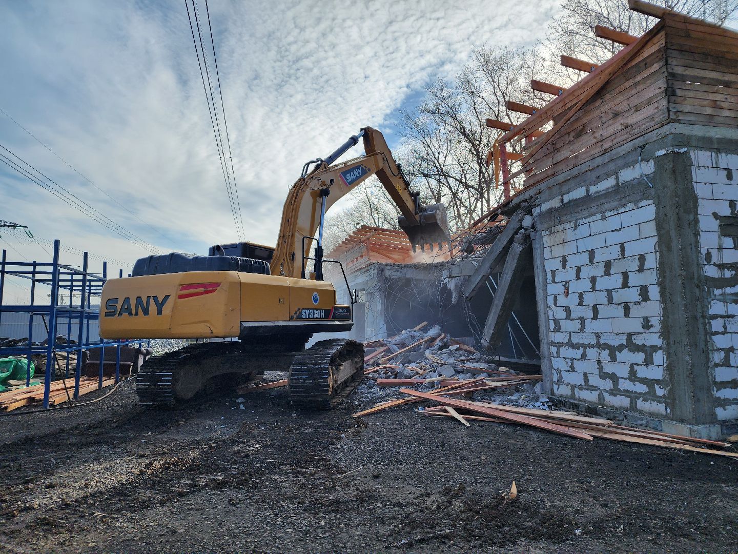 снос незаконных строений, мытищи,