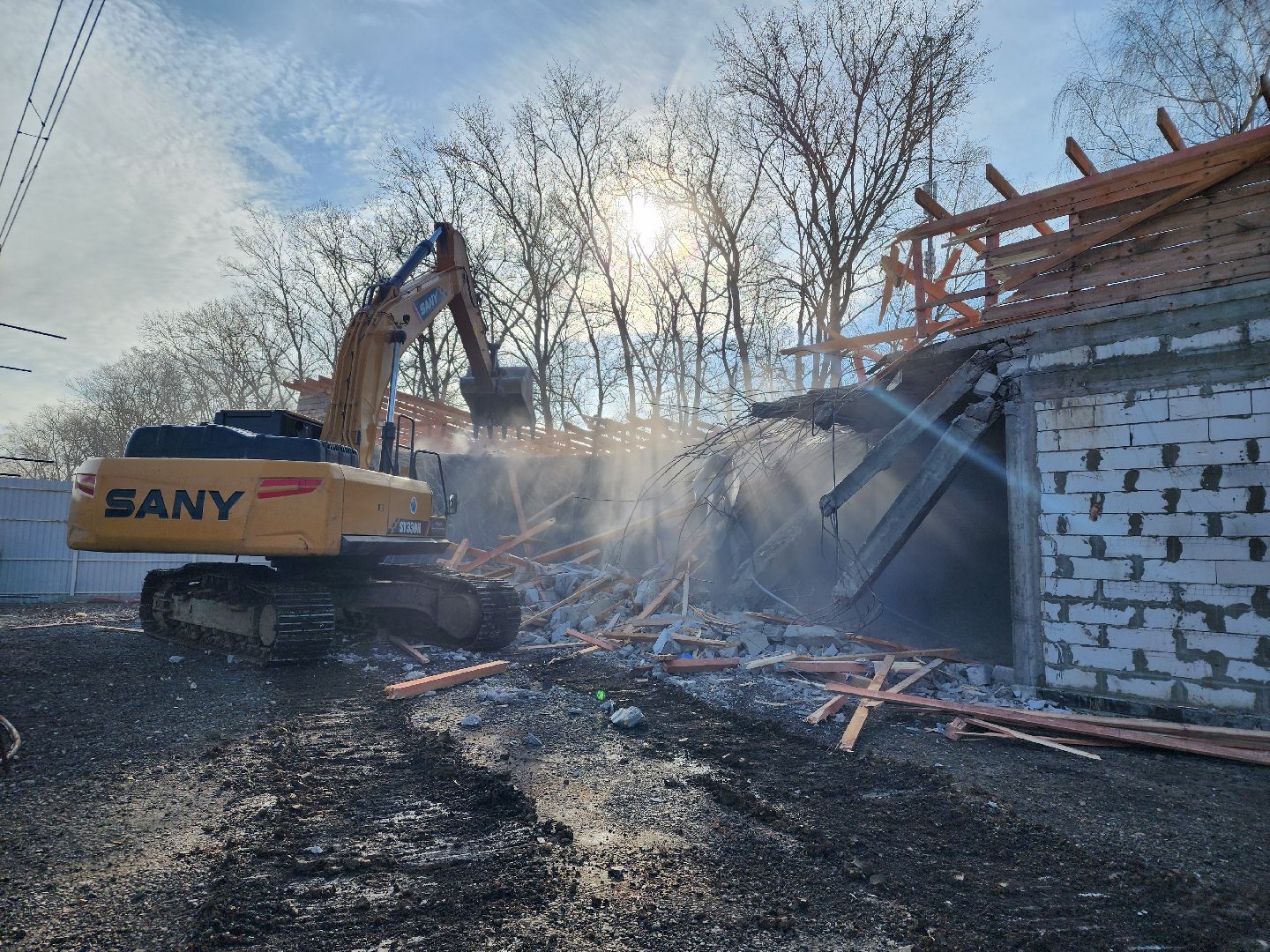 снос незаконных строений, мытищи,