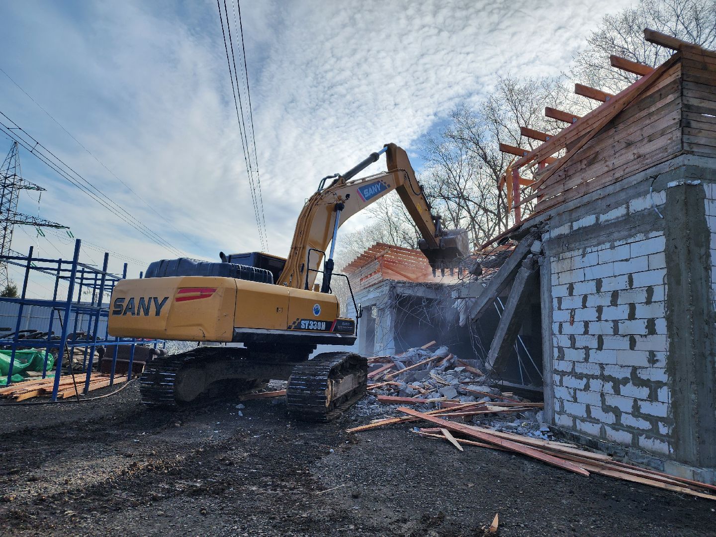 снос незаконных строений, мытищи,